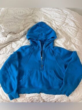 lululemon athletica Bright Blue Half-Zip Hoodie